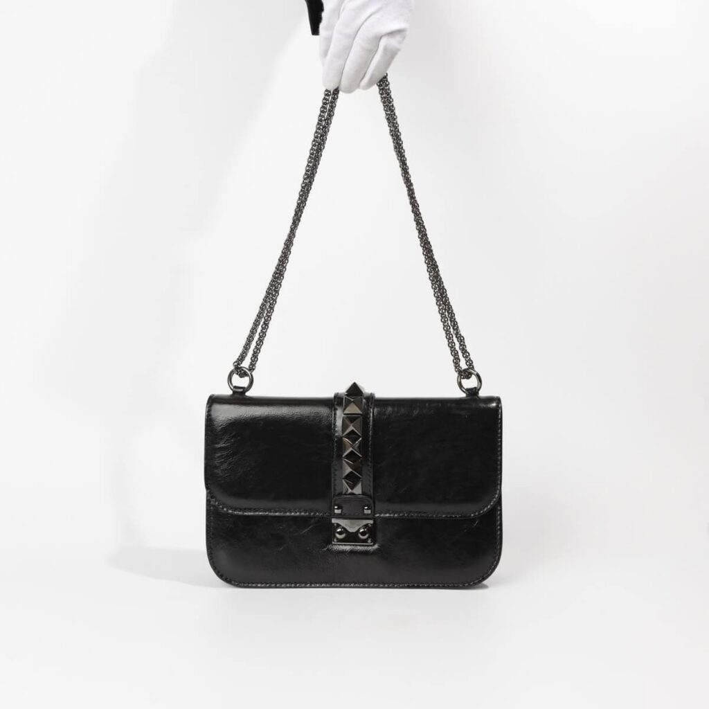 Valentino Rockstud Tasche All Black Medium
