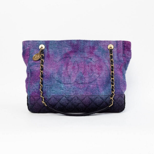 Chanel Wool Tweed CC Bouclé Tasche Shopper Deauville