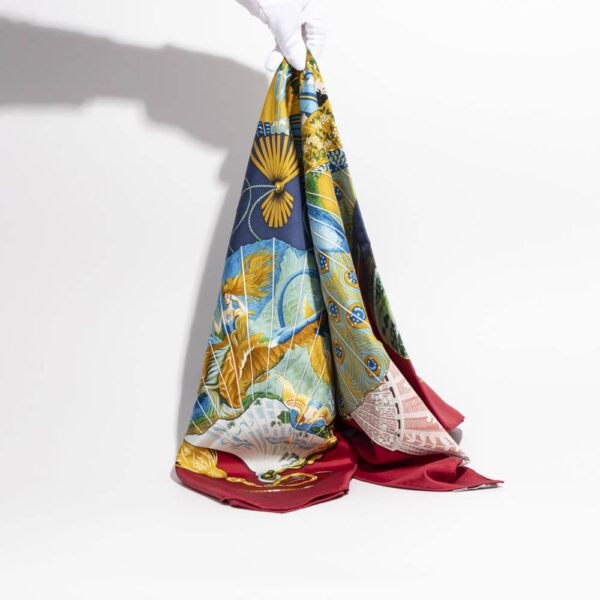 Hermès Paris Seidentuch Tuch CHARMING BREEZE Julia Abadie Vintage