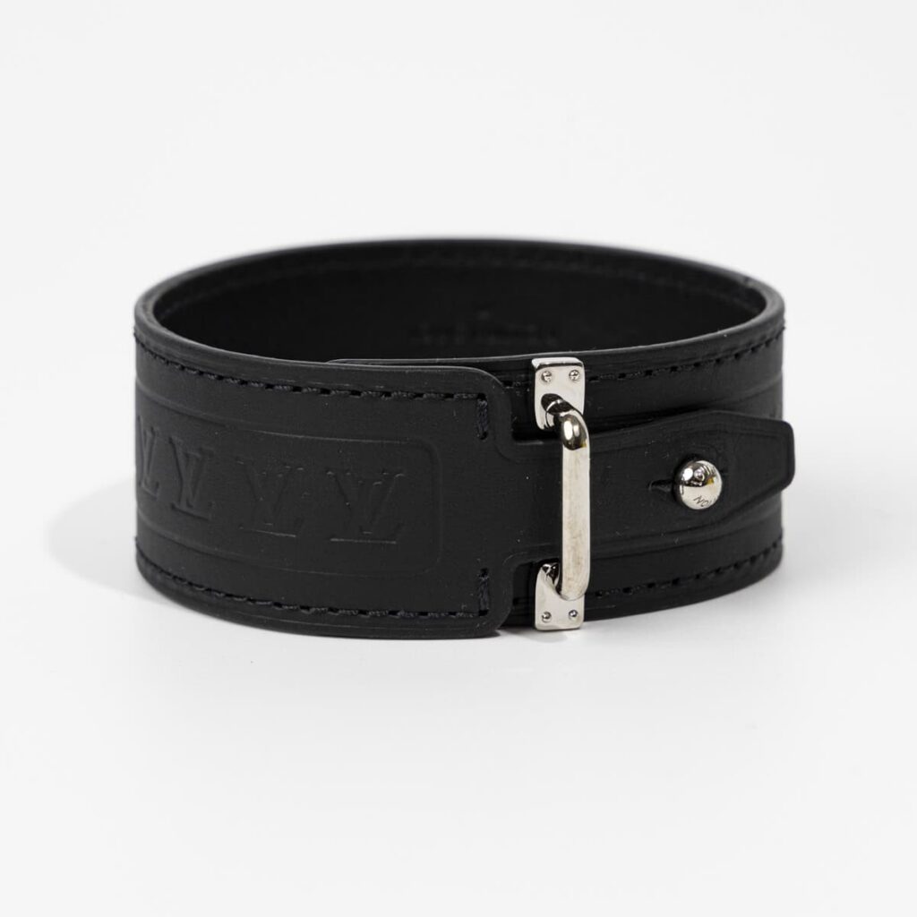 Louis Vuitton Canvas Armband Breit M6251 Schwarz