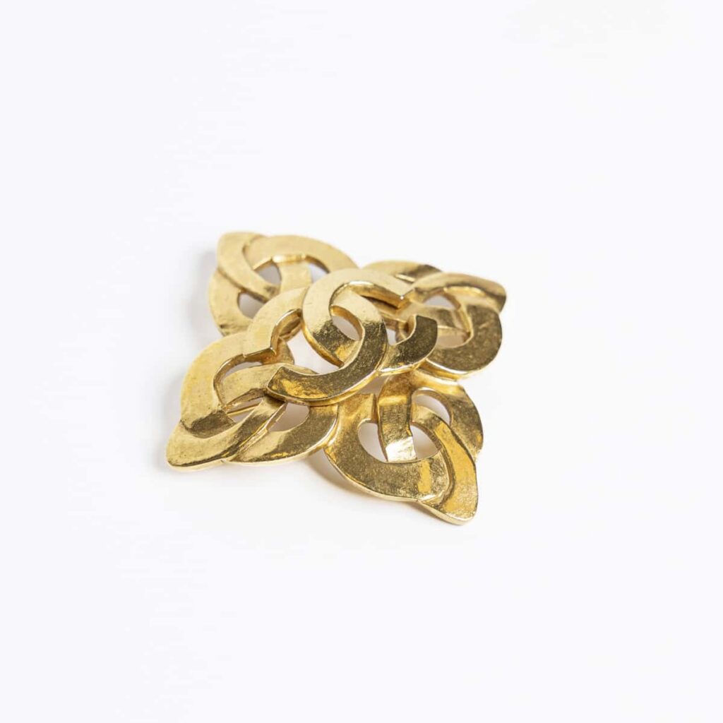 Chanel Vintage CC Wappen Brosche Vintage