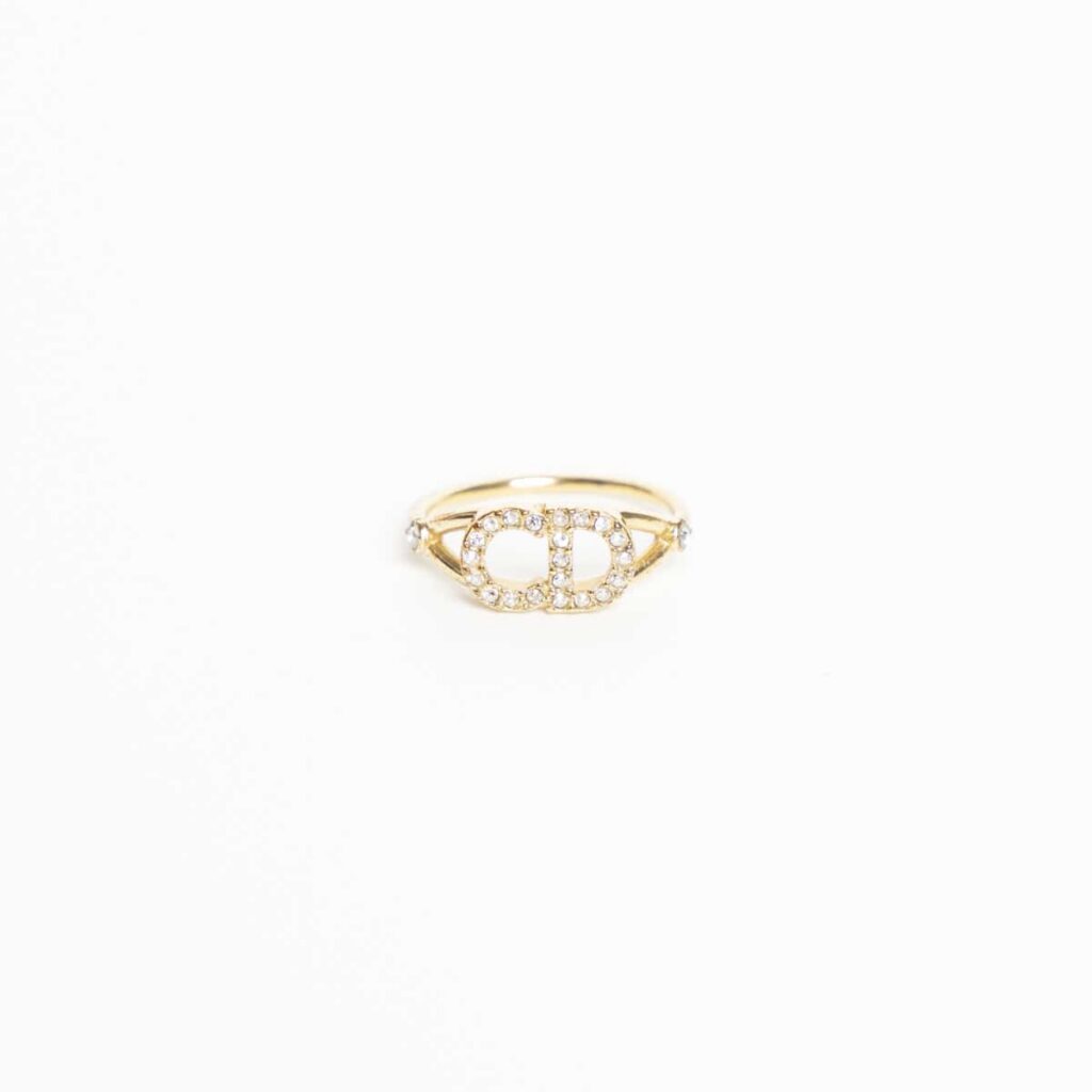 Dior Clair D Lune Clerc Dee Ring Gold Small
