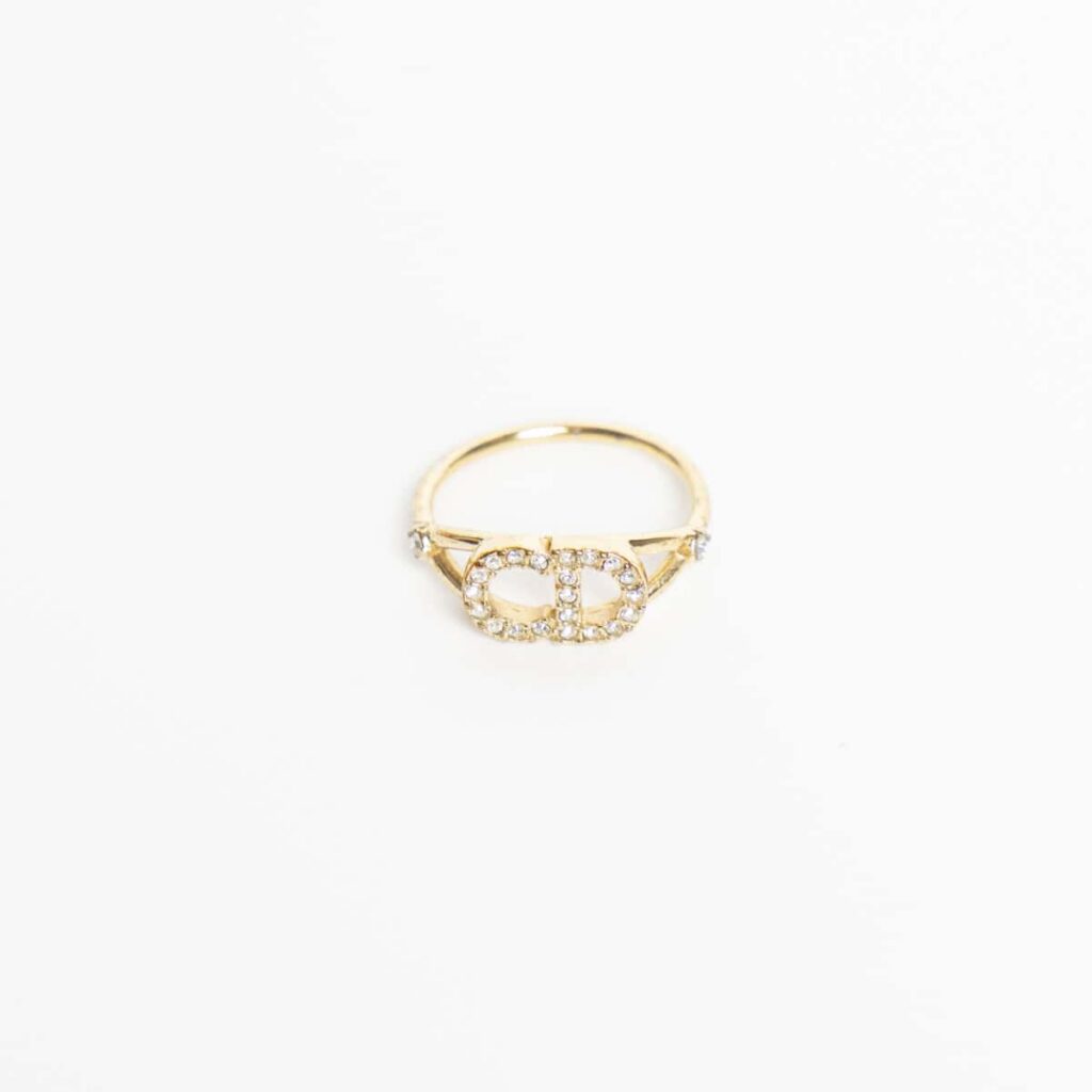 Dior Clair D Lune Clerc Dee Ring Gold Small