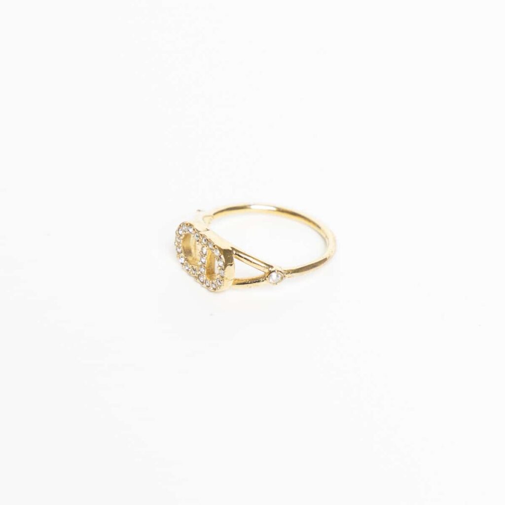 Dior Clair D Lune Clerc Dee Ring Gold Small