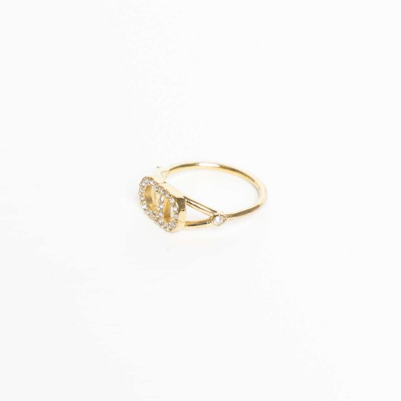Dior Clair D Lune Clerc Dee Ring Gold Small – Bild 3