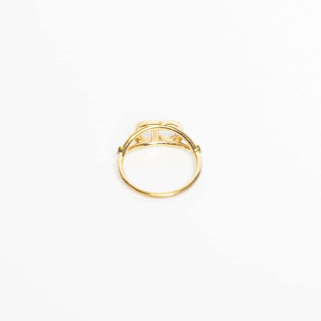 Dior Clair D Lune Clerc Dee Ring Gold Small