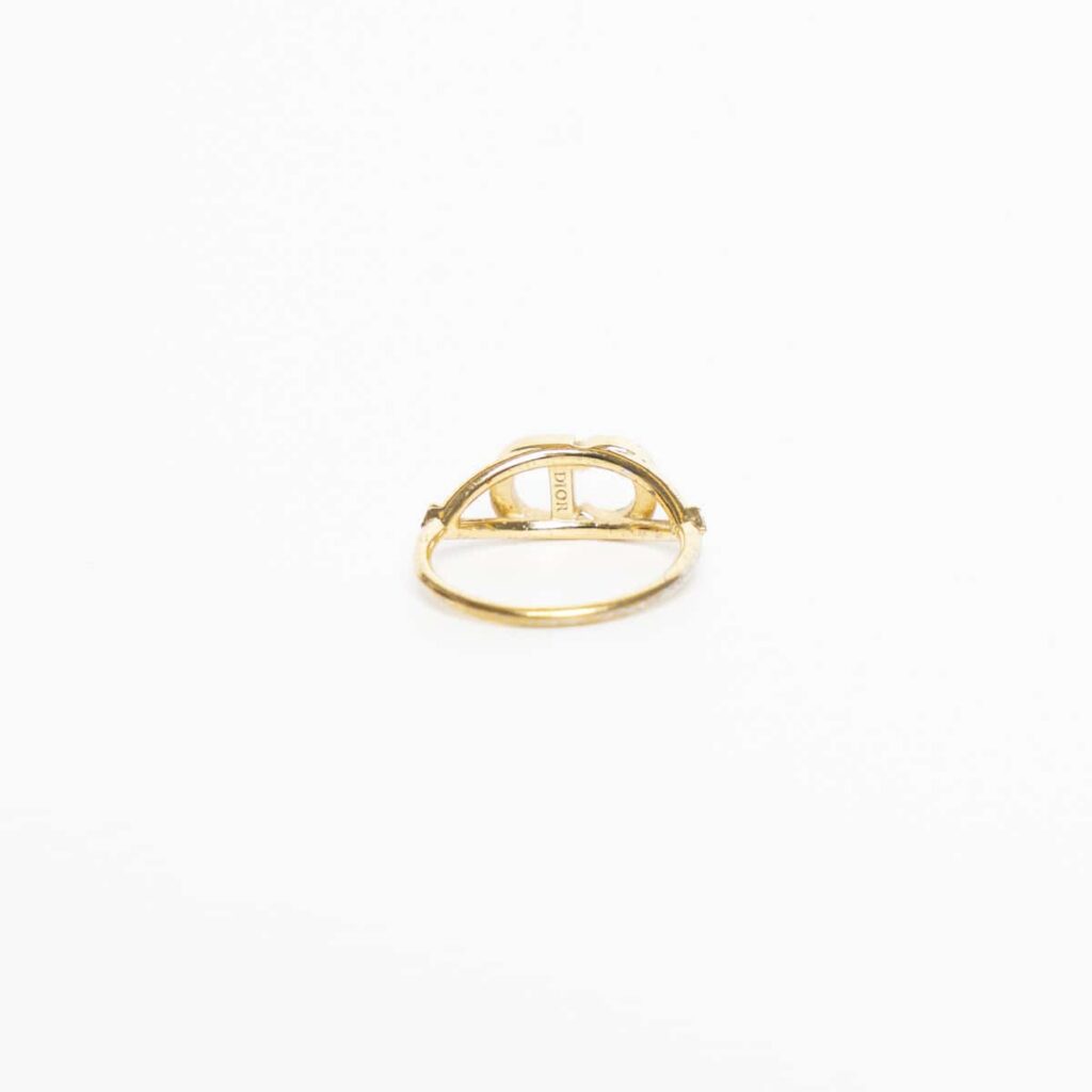 Dior Clair D Lune Clerc Dee Ring Gold Small