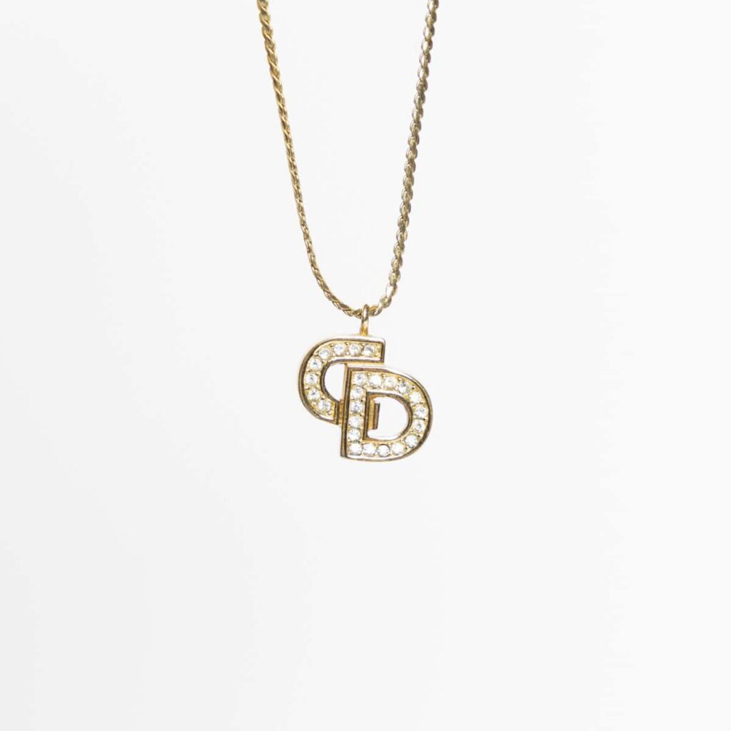 Dior CD Logo Halskette Gold