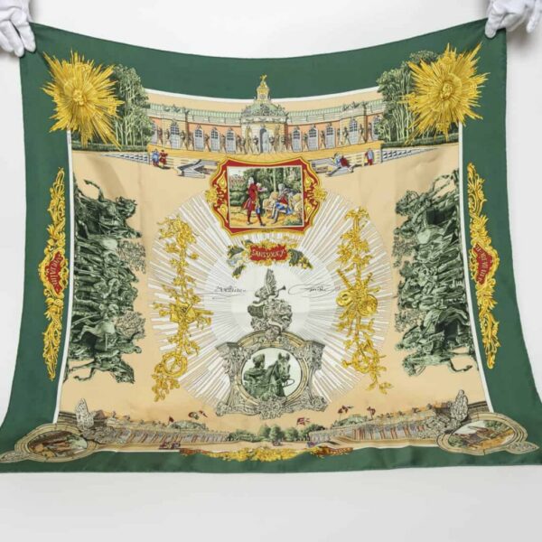Pañuelo de seda Hermès Carré 90 Versailles