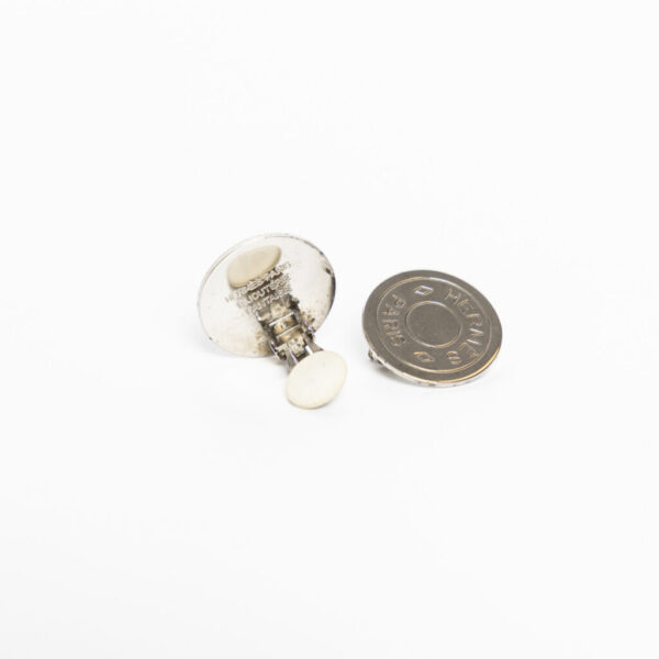 Pendientes de clip Hermès Paris de plata