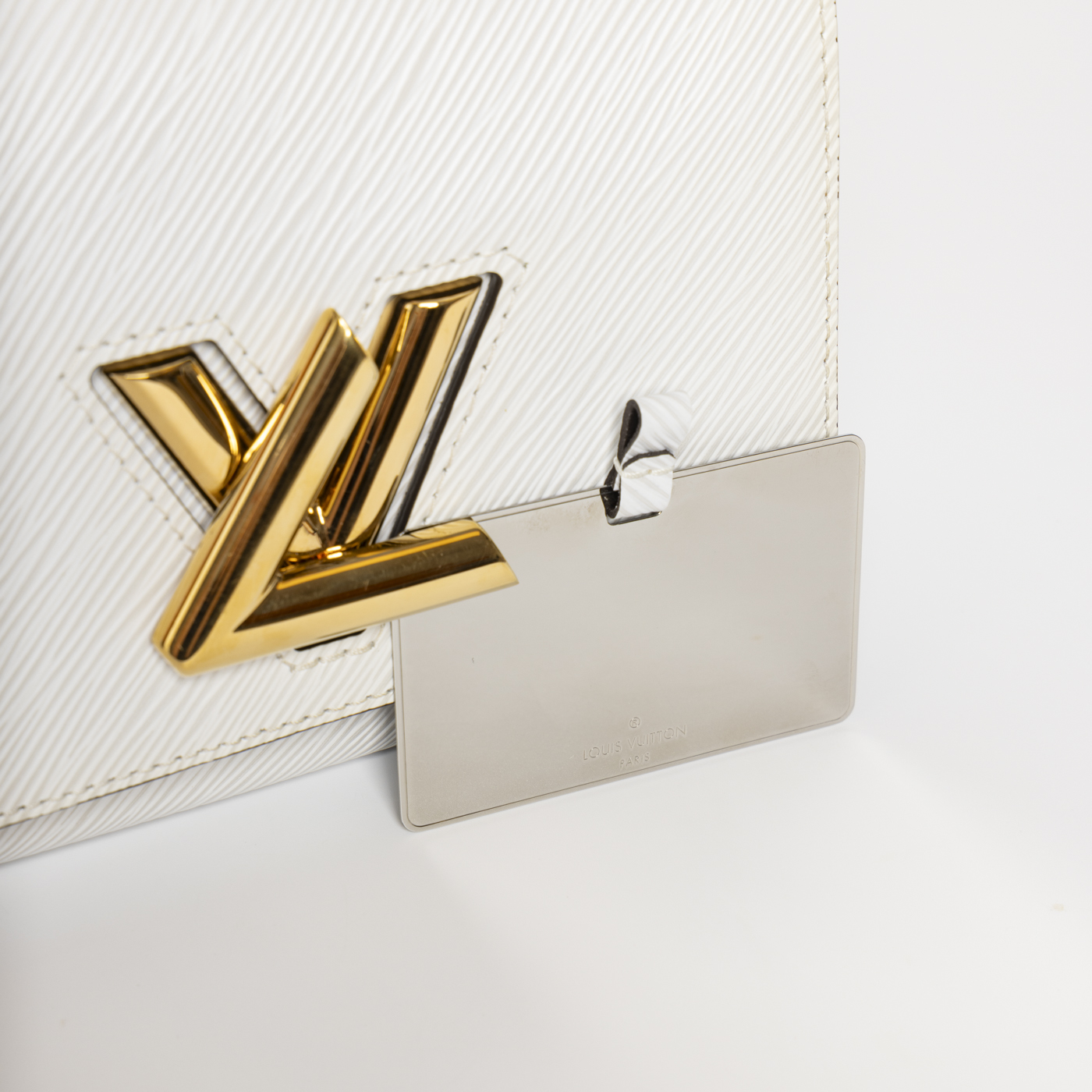 Louis Vuitton Twist MM White Epi Bag Full Set – the luxury cabinet