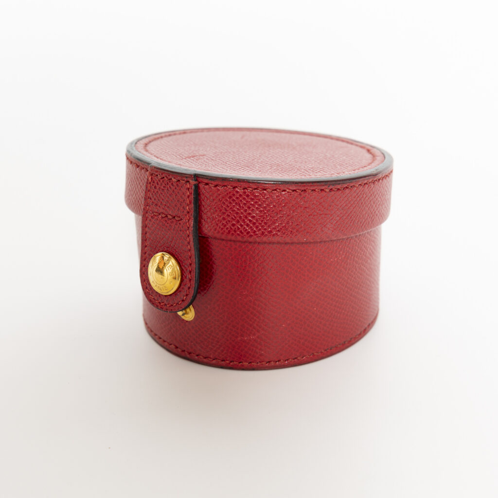 Étui Hermès en cuir Epsom rouge