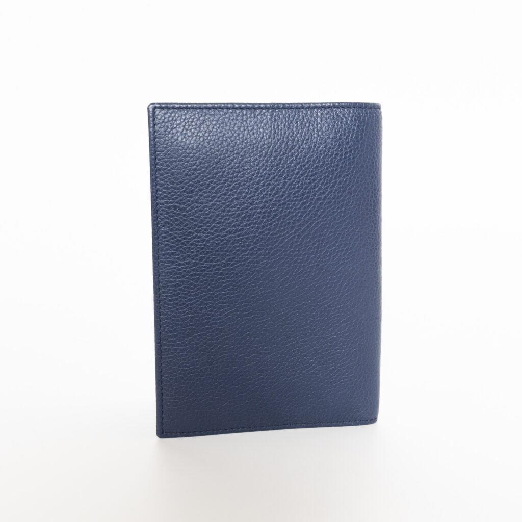 Chanel Reisepass Hülle Dunkelblau Leder
