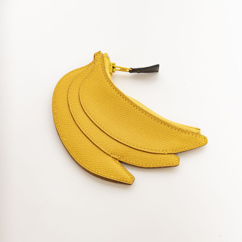 Hermès Mini Banana Pouch Coin Purse Geldbörse Epsom 1997