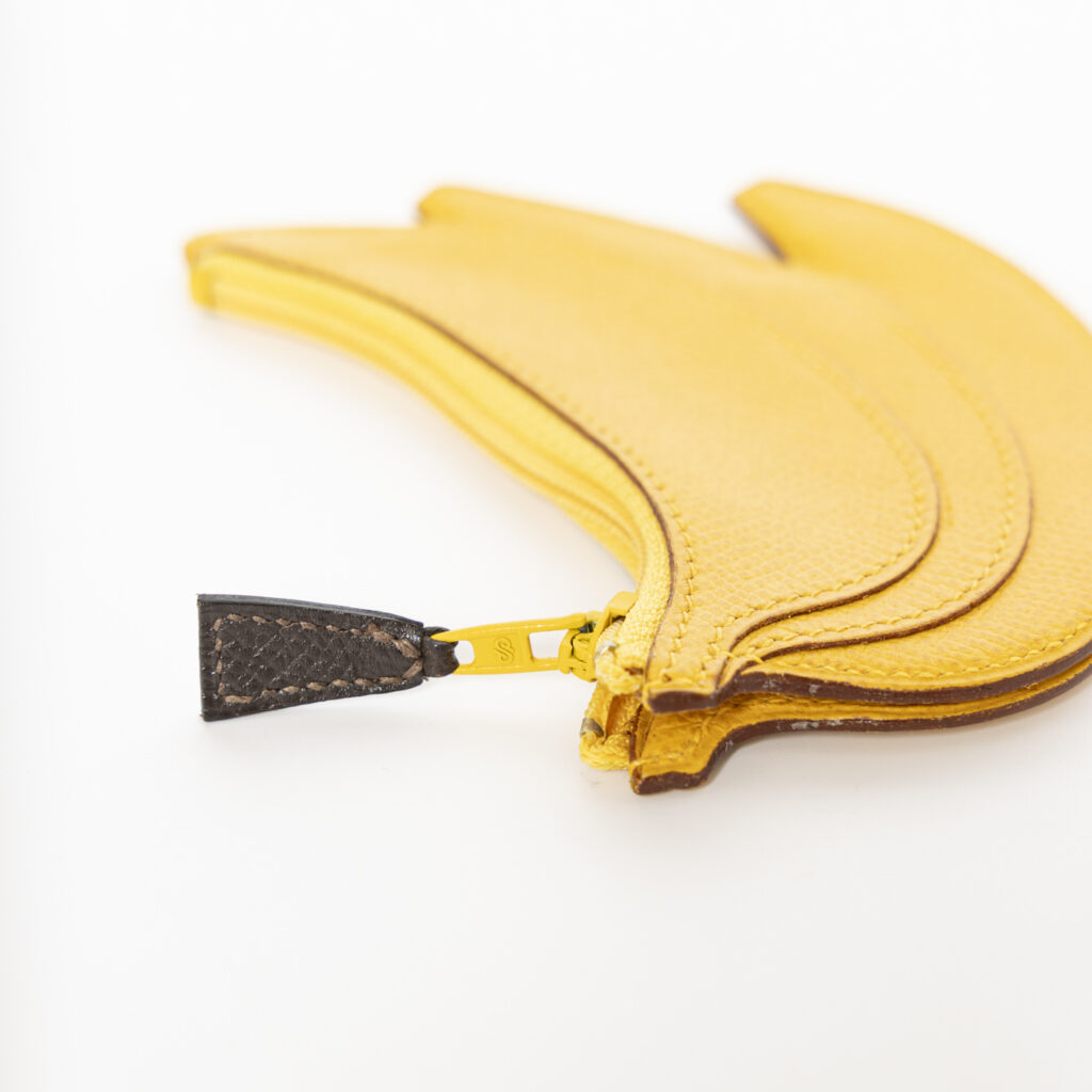 Hermès Mini Banana Pouch Coin Purse Geldbörse Epsom 1997
