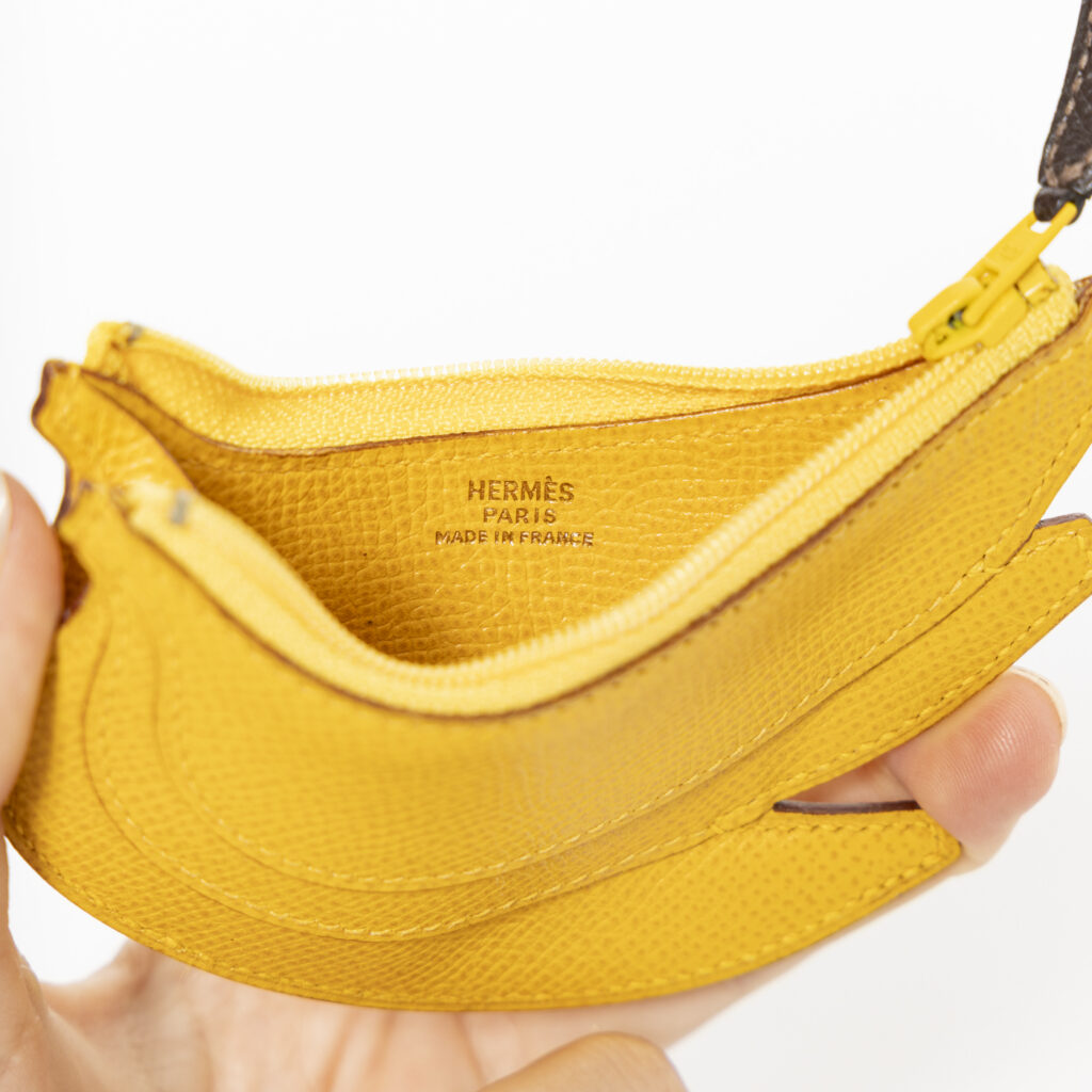 Hermès Mini Banana Pouch Coin Purse Geldbörse Epsom 1997