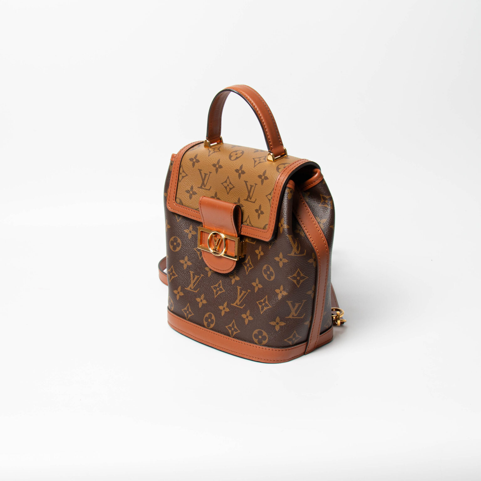 LV Dauphine Reverse Monogram Backpack Louis Vuitton Monogram Reverse Dauphine PM - Brown Backpacks  main image 3