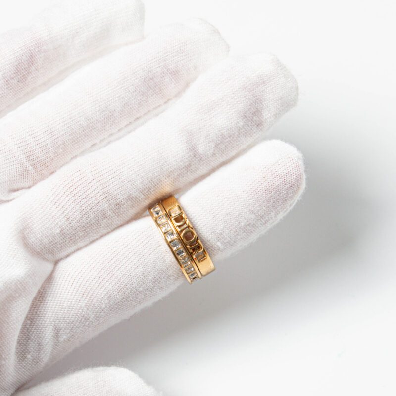 Anillo Dior Revolution de 2 piezas con cristales – Imagen 3