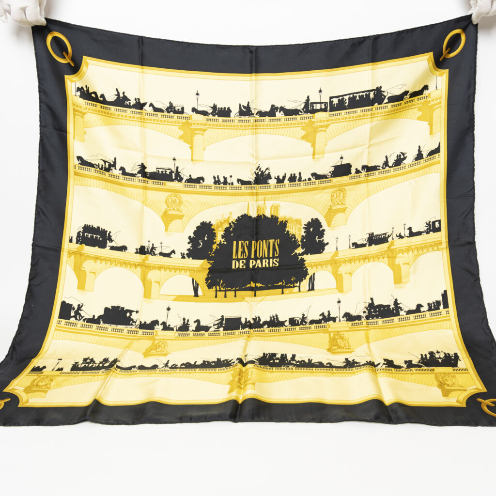 Hermès Carré 90 Seide Tuch Les Ponts de Paris