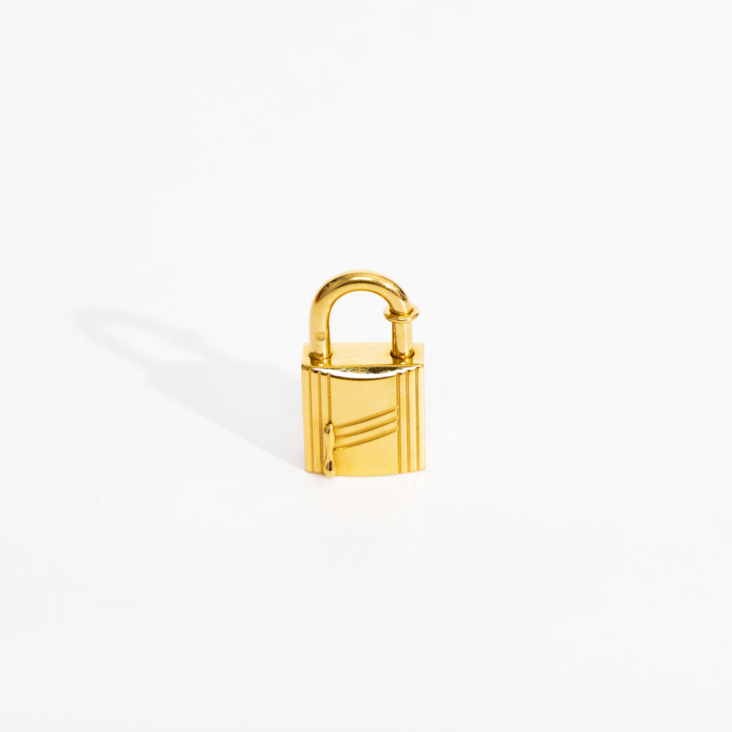 Hermès Cadena Anhänger Gold 1998 Schloss