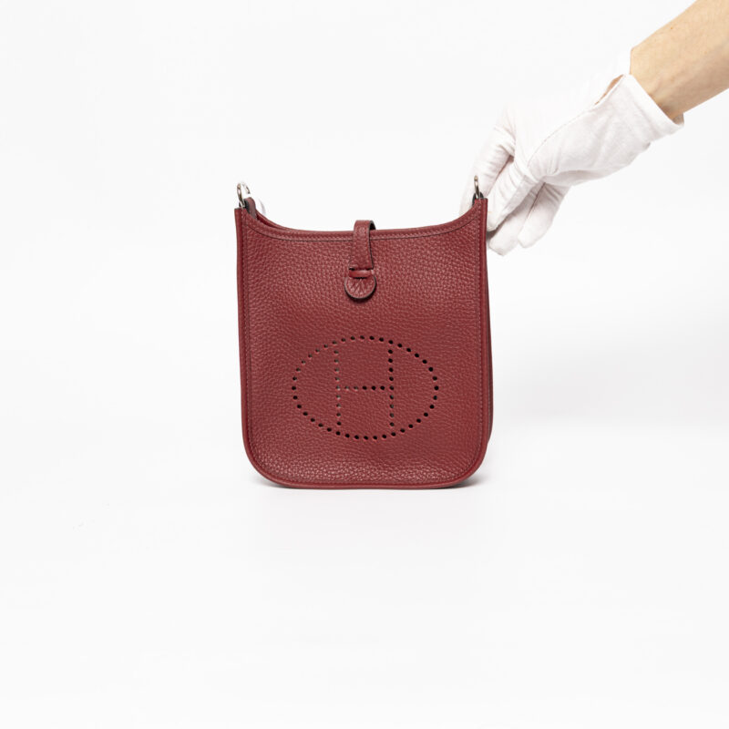 Hermès Evelyne 16 Crossbody Tasche Rouge H Grenat Rot – Bild 7