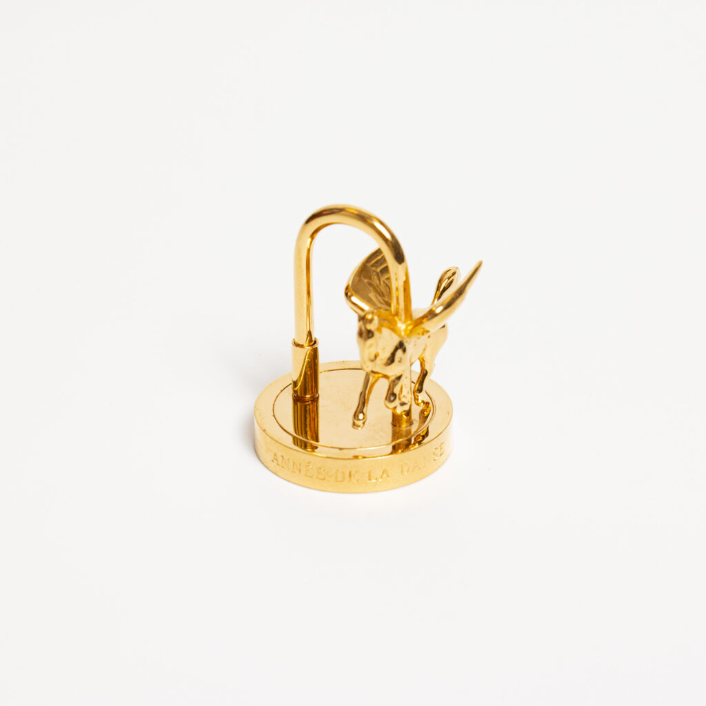 Hermès Annee De La Danse Cadenas Anhänger Gold