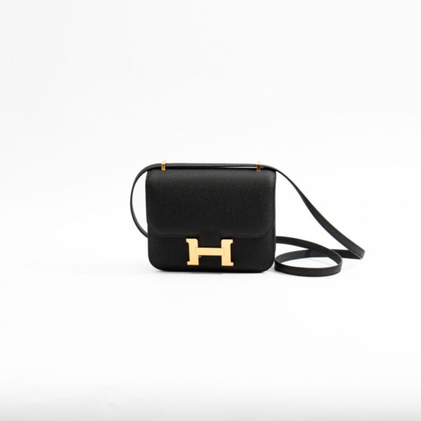 Hermès Constance Mini Epsom Negro con GHW 2025