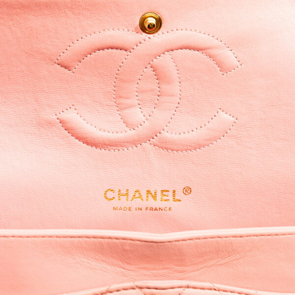 Chanel Timeless Medium Double Flap Bag Lambskin Pink 8823809