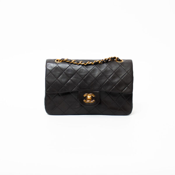 Chanel Timeless Double Flap Small Tasche Lambskin Schwarz 2610363