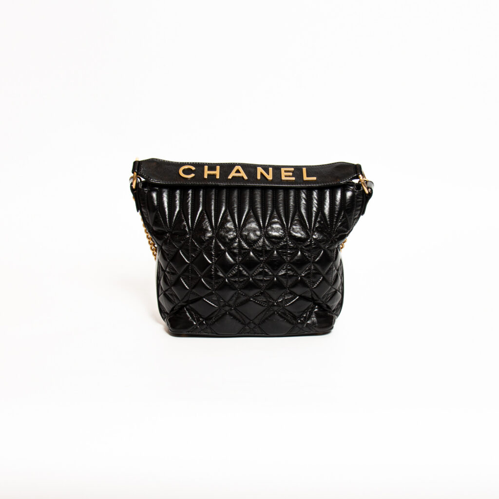 Chanel CC Shopper 2 Way Schultertasche Schwarz mit goldener Hardware 28134442
