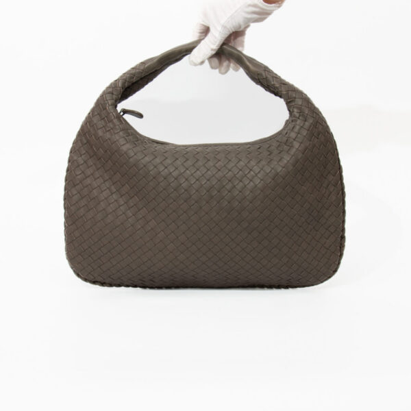 Bottega Veneta Schultertasche Intrecciato Hobo Leder Braun