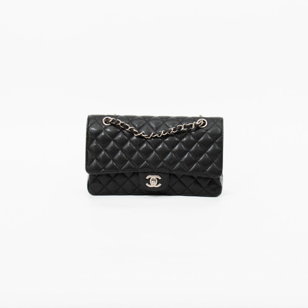 Chanel Timeless Double Flap Medium Caviar Schwarz  2011 14004579