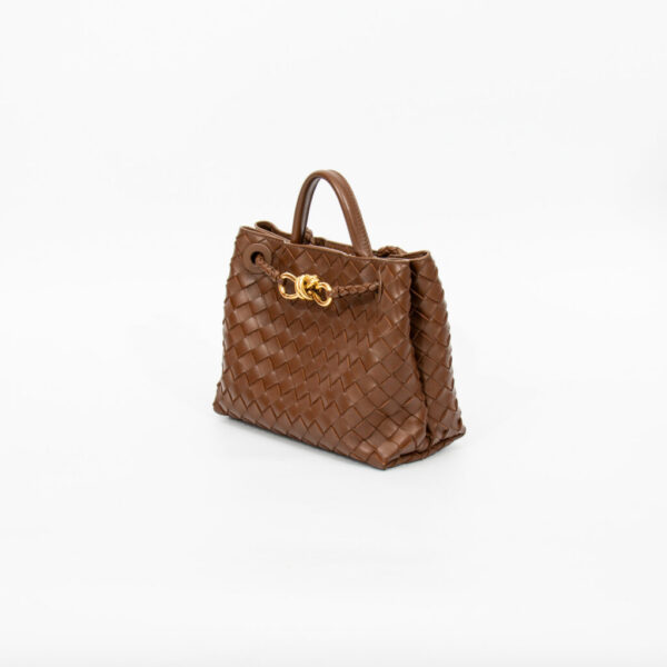 Bottega Veneta Andiamo Shopper Tasche Small Braun