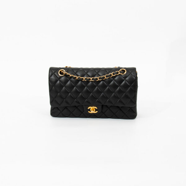 Chanel Timeless Double Flap Tasche Schwarz Lambskin 2020 29121581