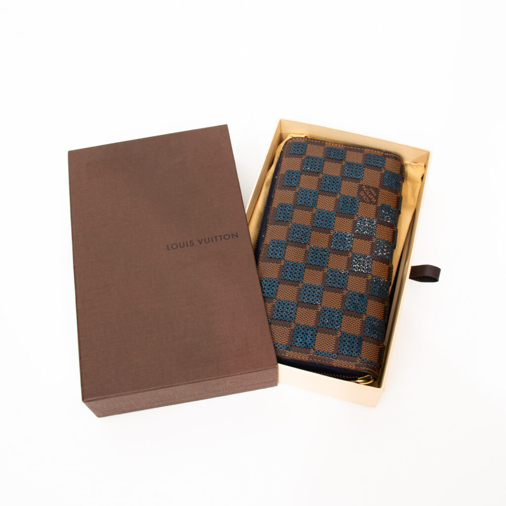 Louis Vuitton Damier Zippy Geldbörse Damier Canvas 2013 CA2103