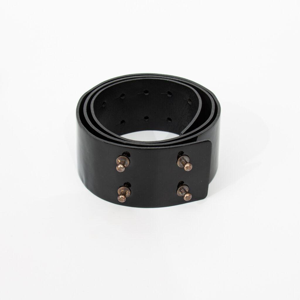 Chanel CC Lack Gürtel Schwarz