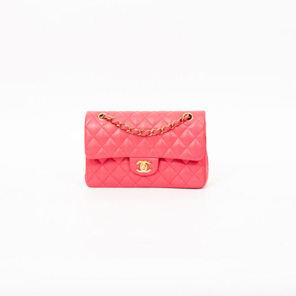 Chanel Timeless Double Flap Lambskin Pink Tasche L287HKU3