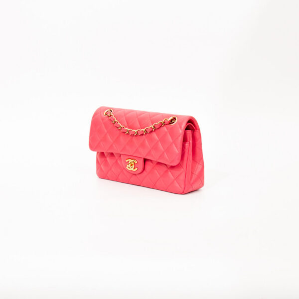 Chanel Timeless Double Flap Lambskin Pink Tasche L287HKU3