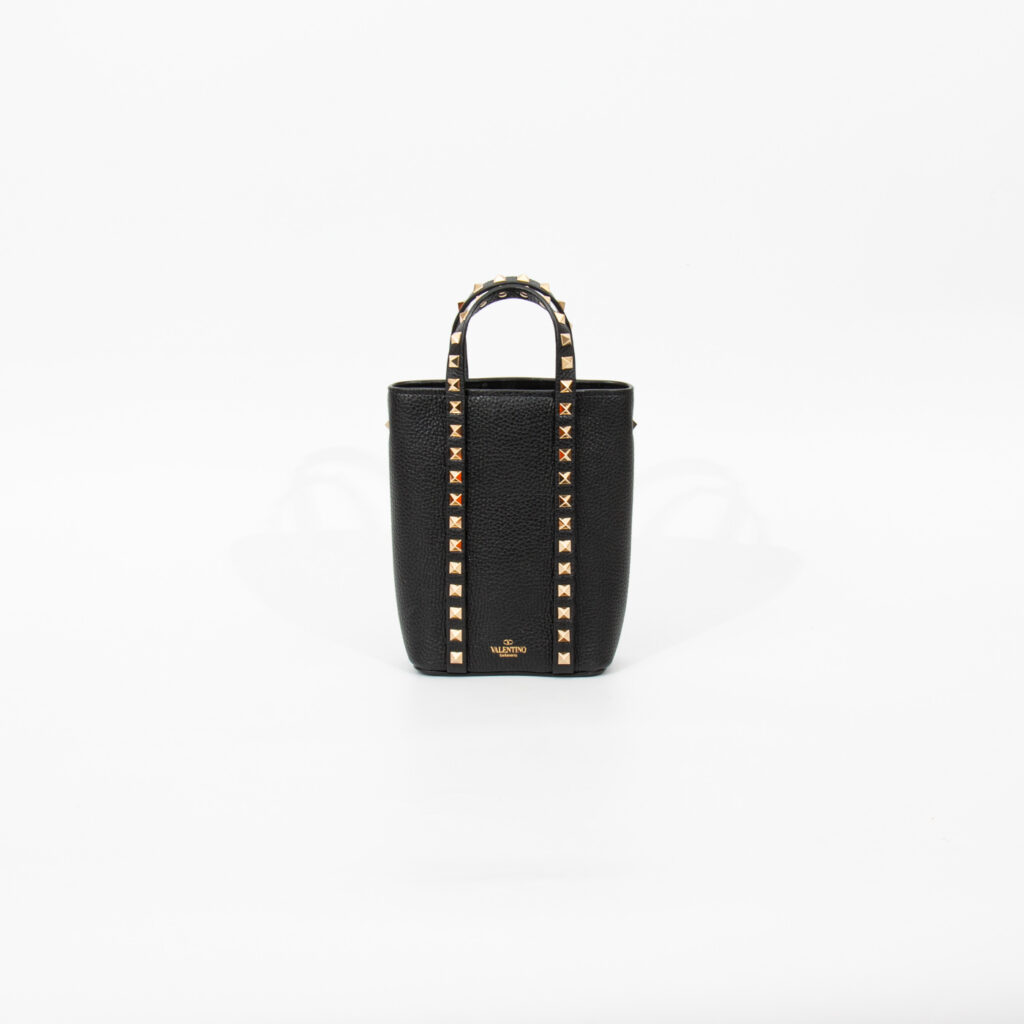 Valentino Rockstud Shopper Nano Tasche Schwarz