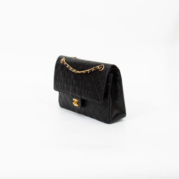 Chanel Double Flap Tasche Schwarz Vintage 1986–1988 0935662