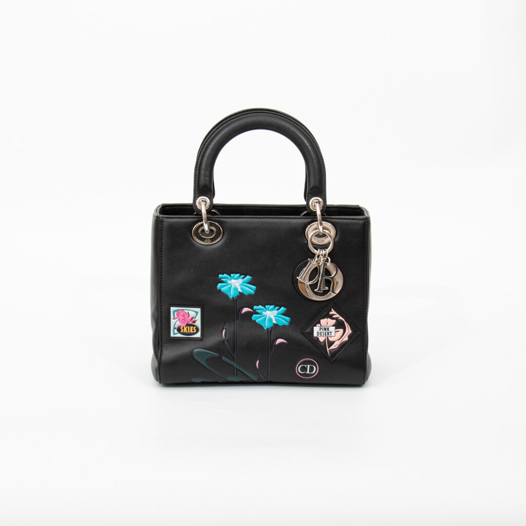 Dior Lady Medium Paradise Leder Tasche mit Patches