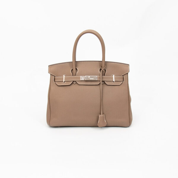 Bolso Hermès Birkin 30 Retourne Togo Etoupe 2019