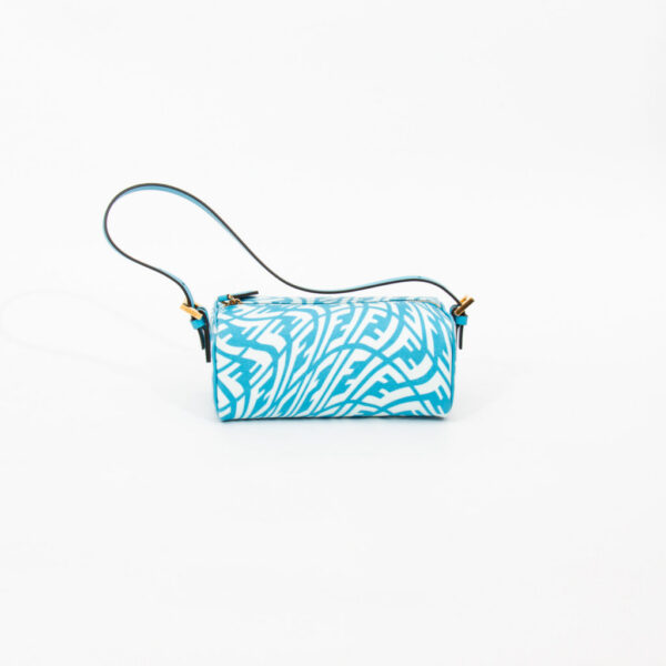 Fendi Zucca Baguette Blue Wave Bag FF Vertigo
