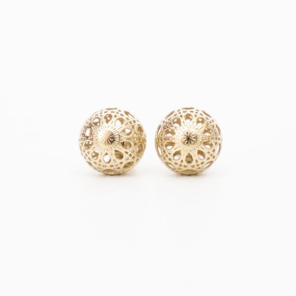 Boucles d'oreilles boule Dior Cannage Mis En Dior Tribales