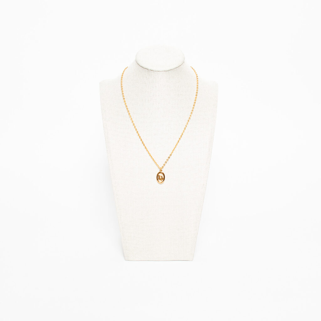 Christian Dior Logo Halskette Gold