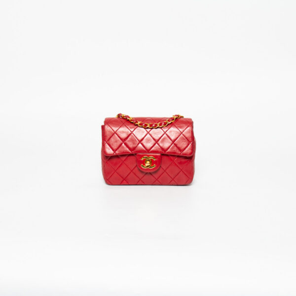 Chanel Tasche Single Flap Rot 1989–1991 1027265