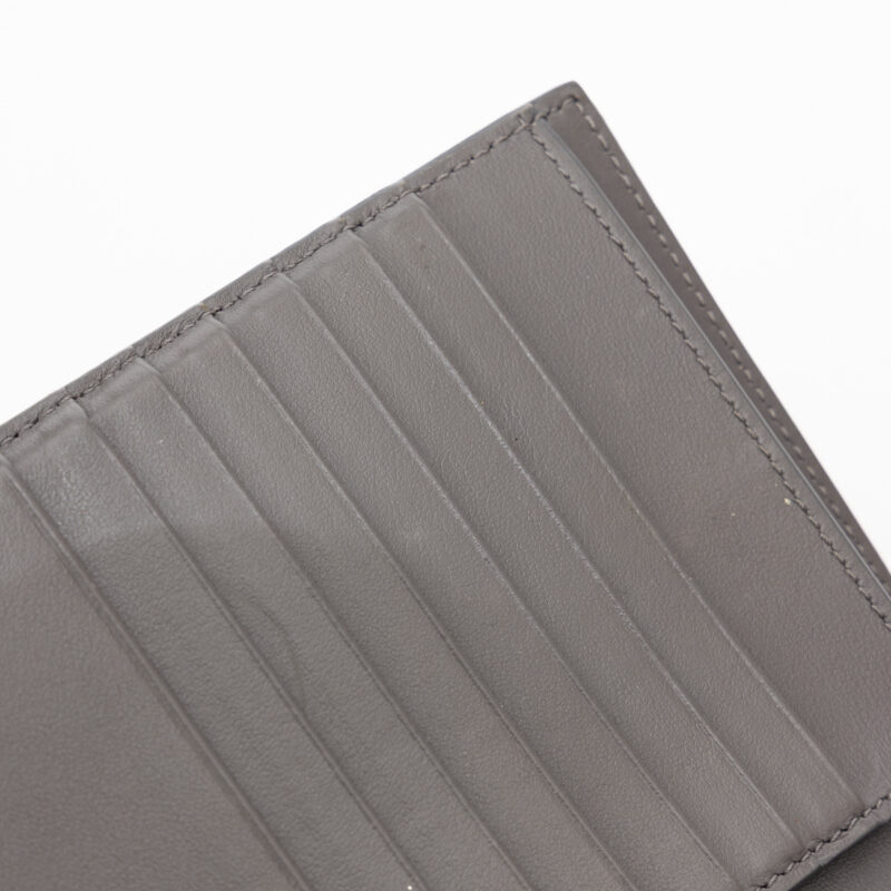 Cartera de piel Céline con correa mediana, color gris – Imagen 8