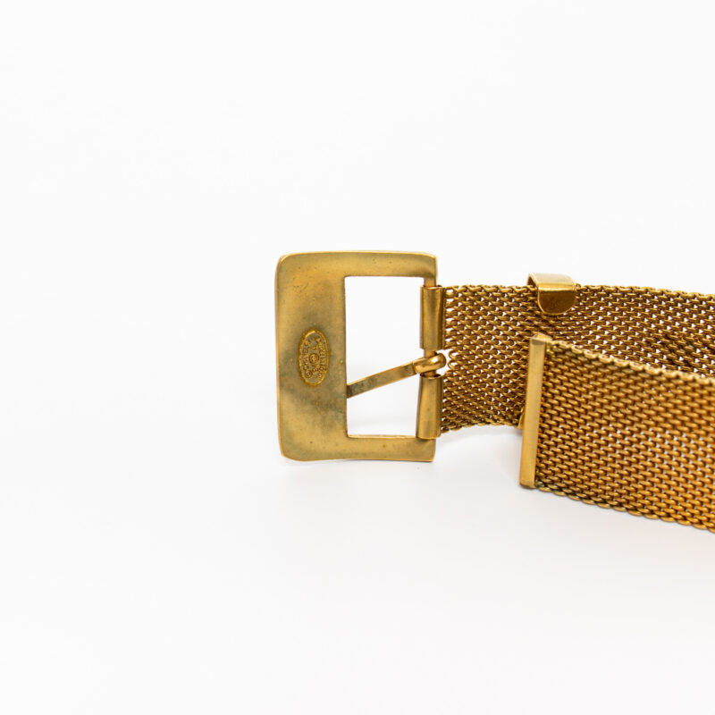 Pulsera ancha dorada con logo Coco Mark de Chanel – Imagen 3