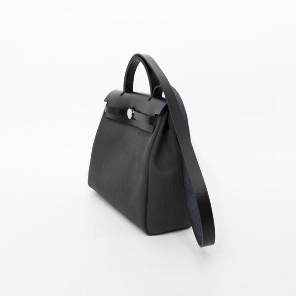 Bolso Hermès Herbag 31 Zip Vert Mangrove Noir 2025