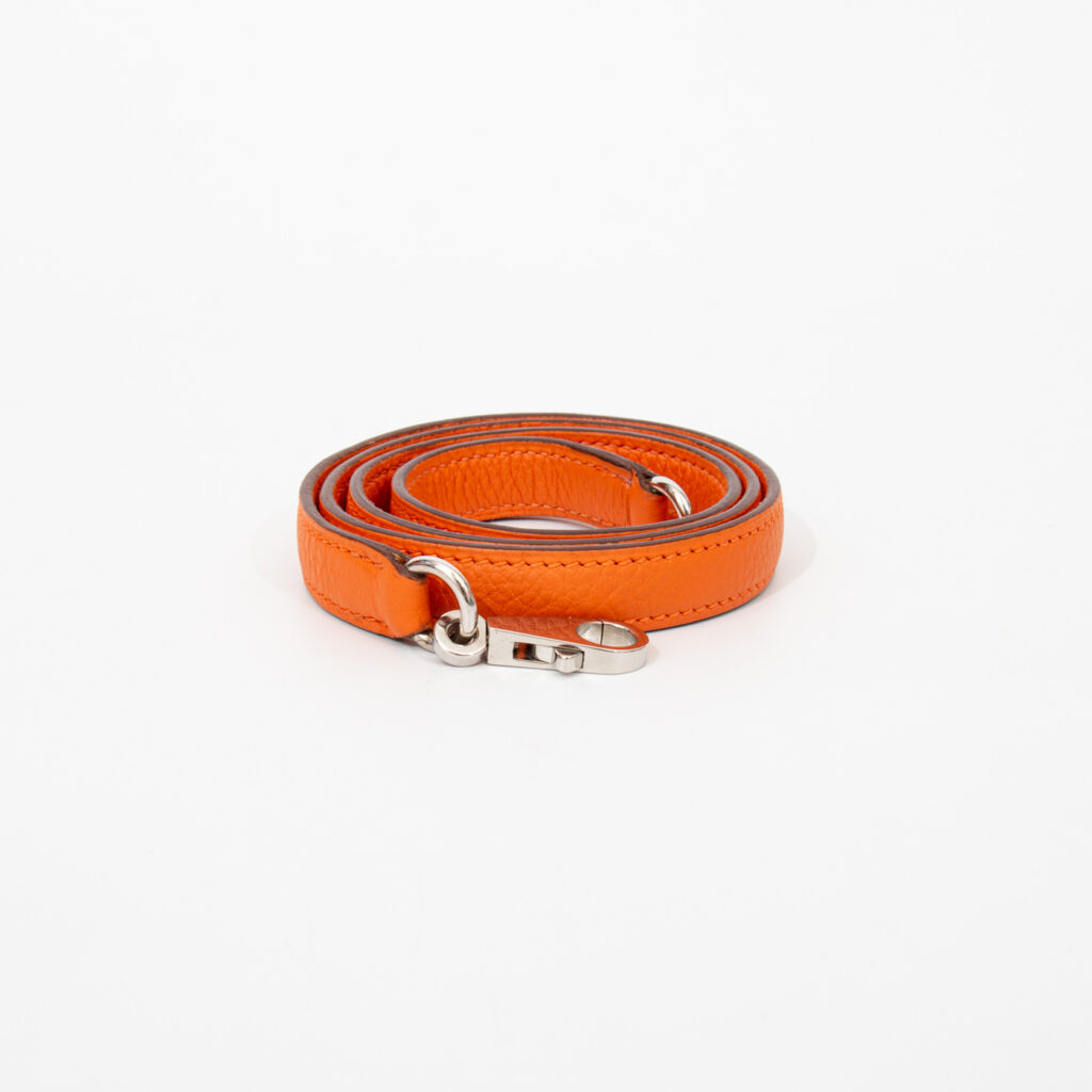 Hermès Schulterriemen Leder Orange